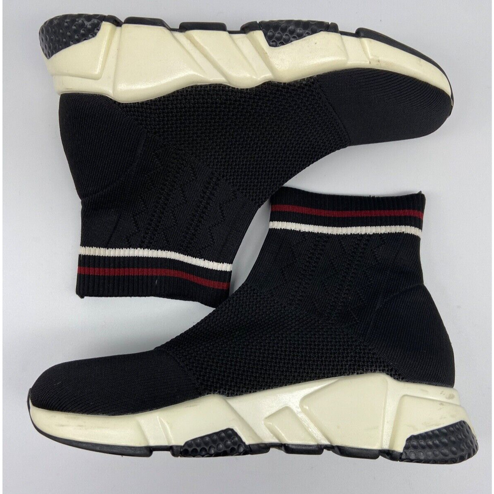 Bibi Lou Shoes‎ Womens Sz 6 EU Sz 36 Woven Sneaker Slippers Slip On Black Sleeve
